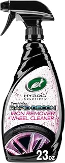 Turtle Wax Hybrid Solutions Iron Remover &amp; Wheel Cleaner, 23 oz. (1 Pack) | Rapid Decon Removes Dirt, Iron &amp; Brake Dust, pH Neutral &amp; Acid Free Formula, Safe for Paint, Metal, Glass &amp; All Wheels