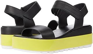 Sorel Cameron Flatform Sandal Black/Bolt 6.5 B (M)
