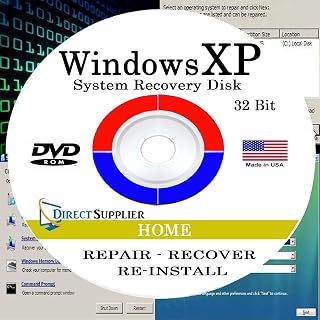 Direct Supplier - Compatible with WIN XP - 32 Bit DVD, Supports HOME edition. Recover, Repair, Restore or Re-install to Factory Fresh!