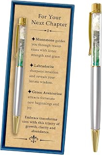 Nuyviare Inspirational Crystal Pen for Woman, Next Chapter & New Beginnings Gift, Encouragement Writing Pen for New Job, Coworker Leaving, Promotion, Retirement, Career Change, Friends & Sisters