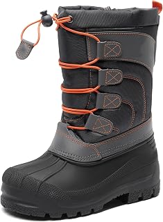 DREAM PAIRS Kids Waterproof Winter Snow Boots