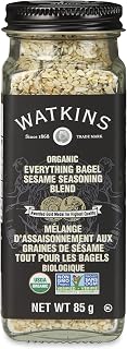 Watkins Gourmet Organic Spice Jar, Everything Bagel Sesame Seasoning Blend, Non-GMO, Kosher, 85 g