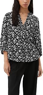 s.Oliver Viscose Blouse with Tunic Neck