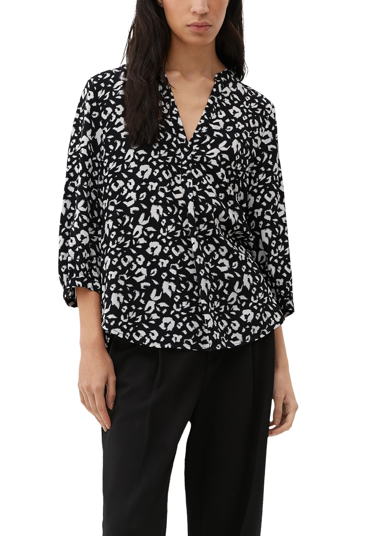 s.Oliver Viscose Blouse with Tunic Neck
