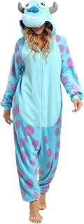 BGOKTA Halloween Animal Onesie Pajamas for Adults Costume Cosplay Homewear One Piece