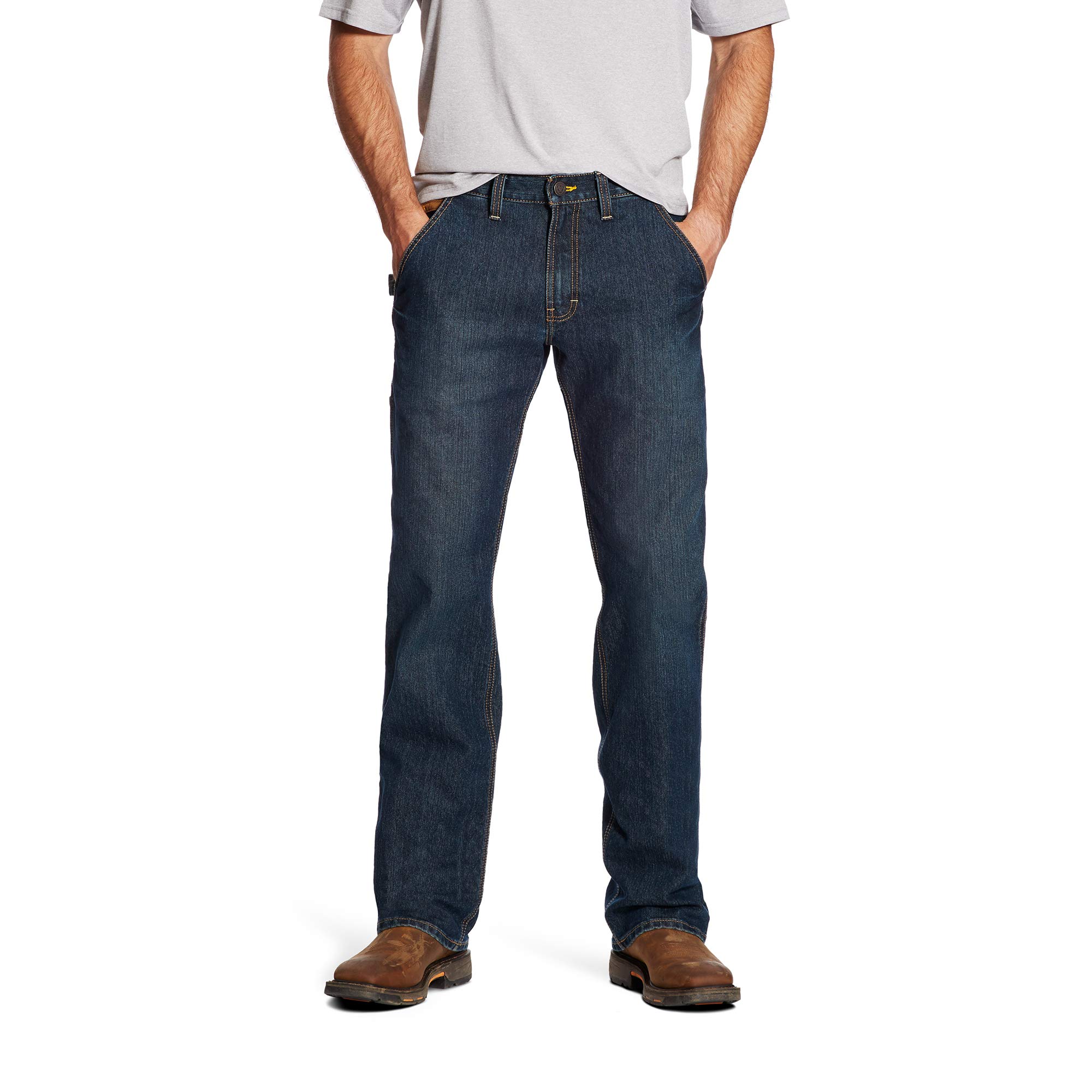 ARIAT Rebar M4 Slim Fit Durastretch Straight Leg Jean - Men's Utility Work Trous