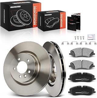 Frankberg SDB000623 2x Brake Discs + 4x Front Brake Pads Replace | Compatible with Land Rover Range Rover Sport L320 L494, Discovery IV L319; diameter approx. 360 mm, ventilated, SDB000622