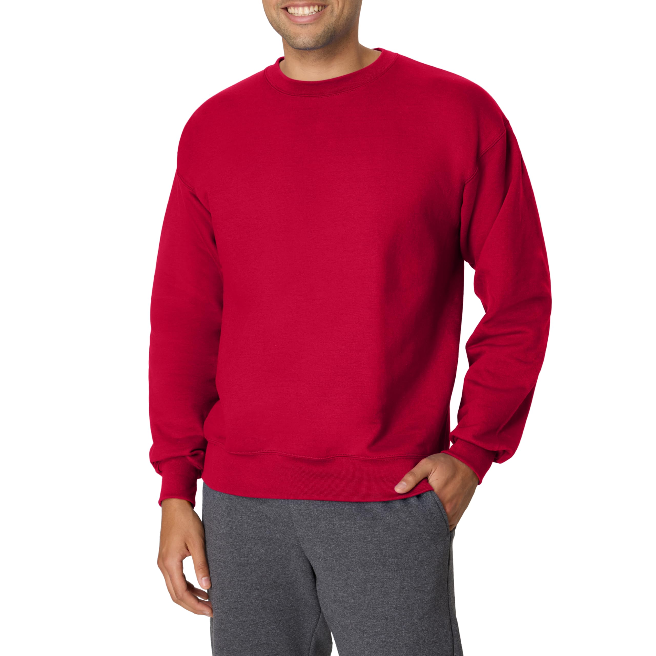 Hanes Men's Ultimate Sweatshirt, Heavyweight Fleece Sweatshirt, Crewneck Pullove
