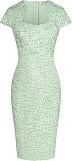 GRACE KARIN Work Dresses for Women Tweed Pencil Dress