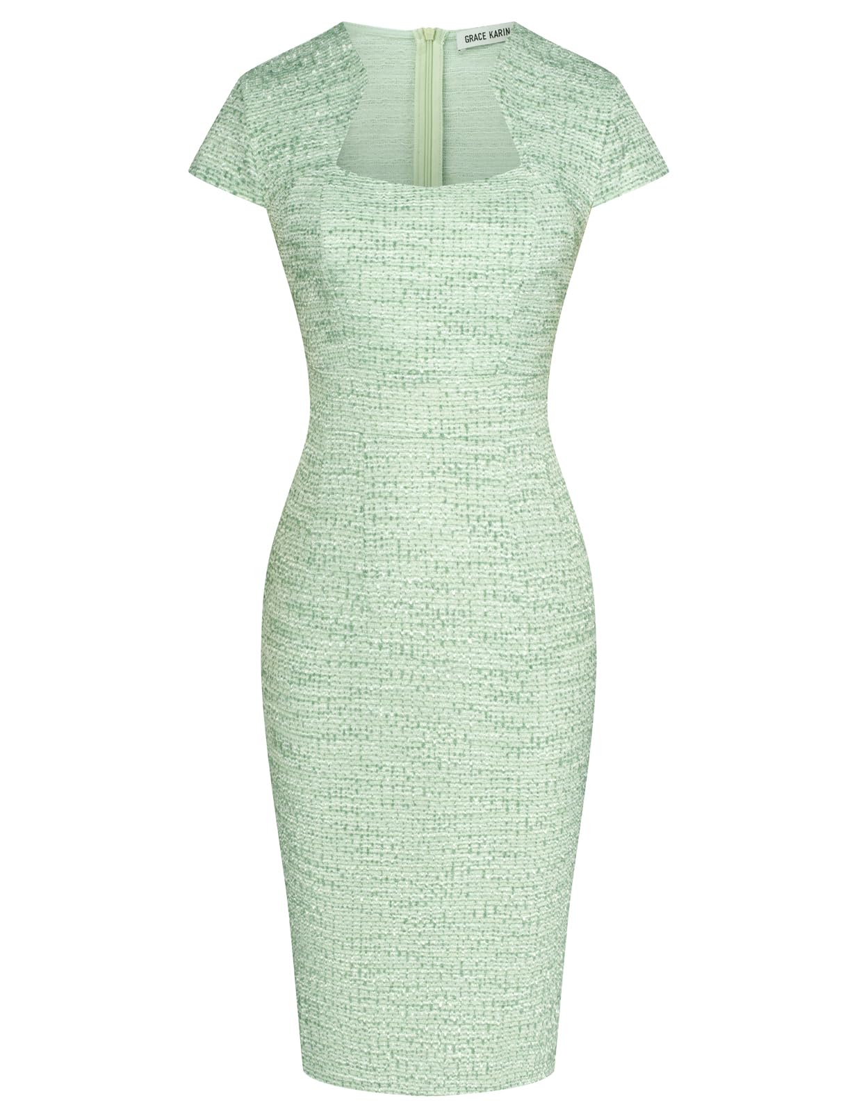 GRACE KARIN Work Dresses for Women Tweed Pencil Dress