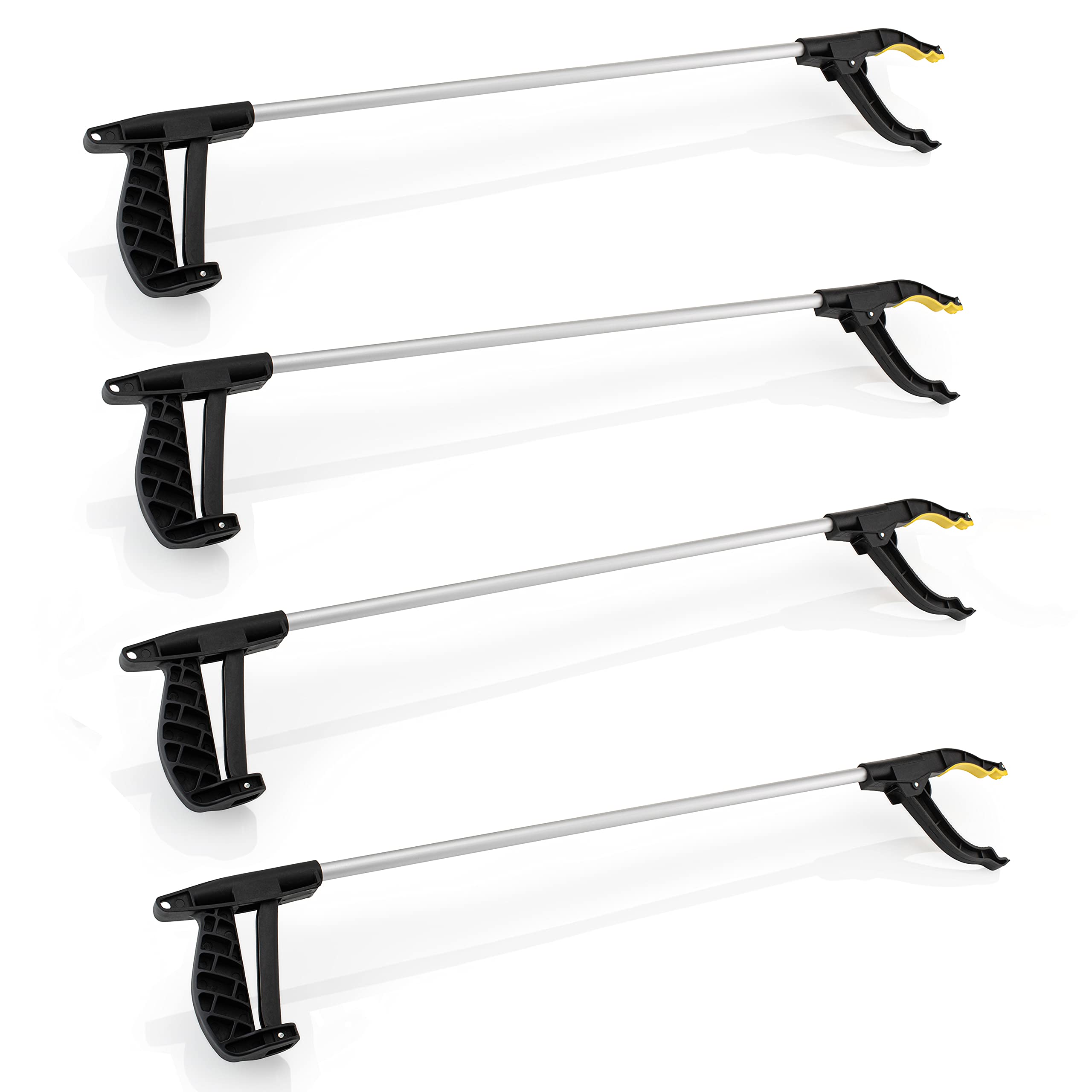 Straame Litter Picker Grabber Stick, Magnetic Tip Aluminium Reacher, 4 Pack | Ma