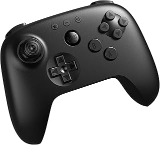 8Bitdo 64 Bluetooth Controller for Analogue 3D, Black | Switch/Switch 2, Windows and Android Support, Wired USB, D-Input/S-Input Modes, Hall Effect Joystick, Vibration