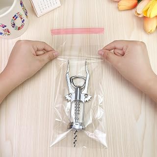 Self Sealing Cellophane Bags, 4x9 Inch 100 Pcs Clear Resealable Gift Wraps Cellophane Bags for Cookies, Giveaways, Product Packaging