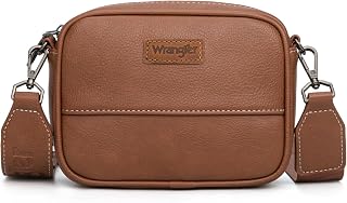 Wrangler Crossbody Bag for Women Aztec Mini Crossover Purse with Guitar Strap