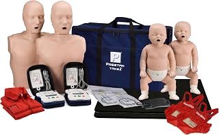 MCR Medical CPR Manikin/AED Training Kit, 2 Adult/2 Infant, Medium Tone | Build CPR and AED skills with a reusable trainer for skills labs.