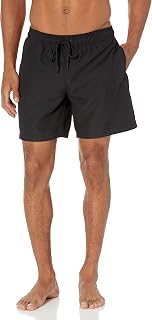 Amazon Essentials Men's Swimming Trunks with Mesh Lining, Pockets, Drawstring Closure