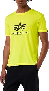 ALPHA INDUSTRIES Men's Basic T-Shirt Foil Print Short Sleeve T-Shirt