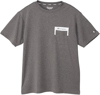 Champion(チャンピオン) Tシャツ 半袖 丸首 抗菌防臭 速乾 UVカット スクリプトロゴ ショートスリーブポケットTシャツ メンズスポーツC3-ZS306メンズ