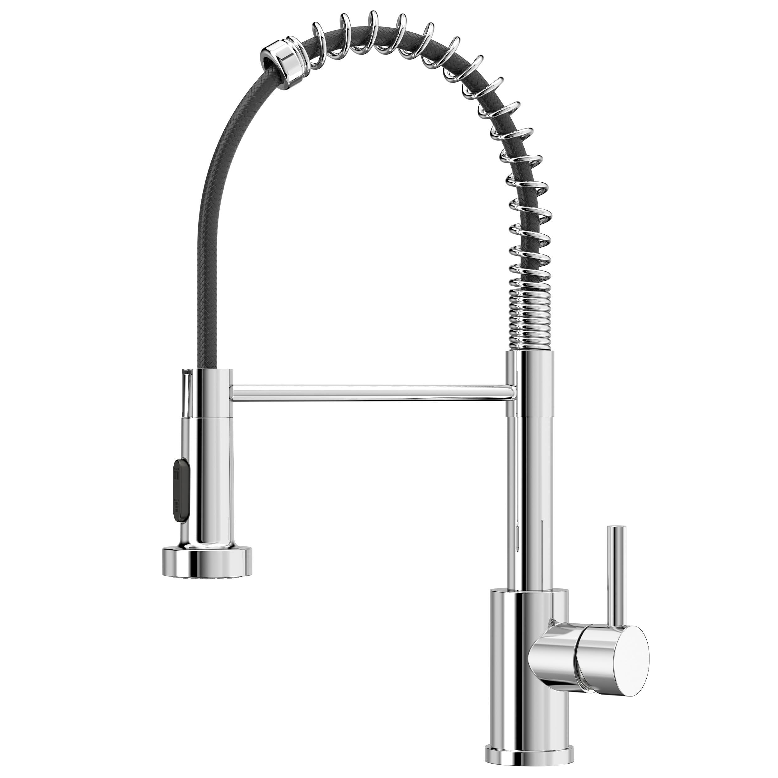 FORIOUS Kitchen Tap, Spring Kitchen Sink Mixer Taps, Commercial Faucet Single Ha