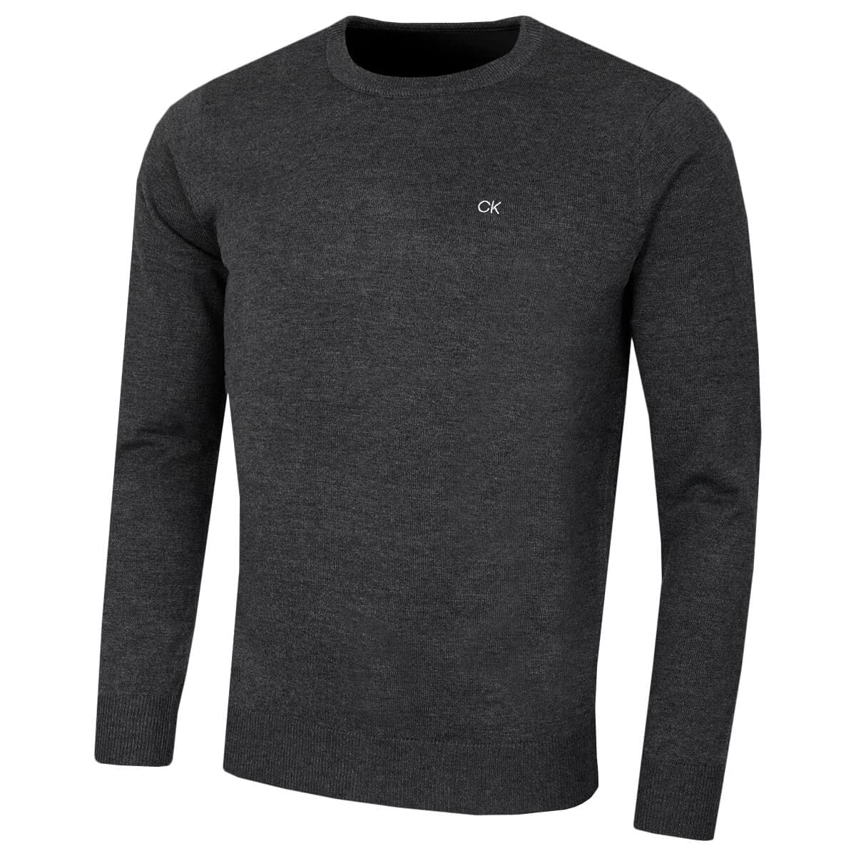 Calvin Klein 2026 Men's Crew Neck Soft Cotton Sweater Breathable
