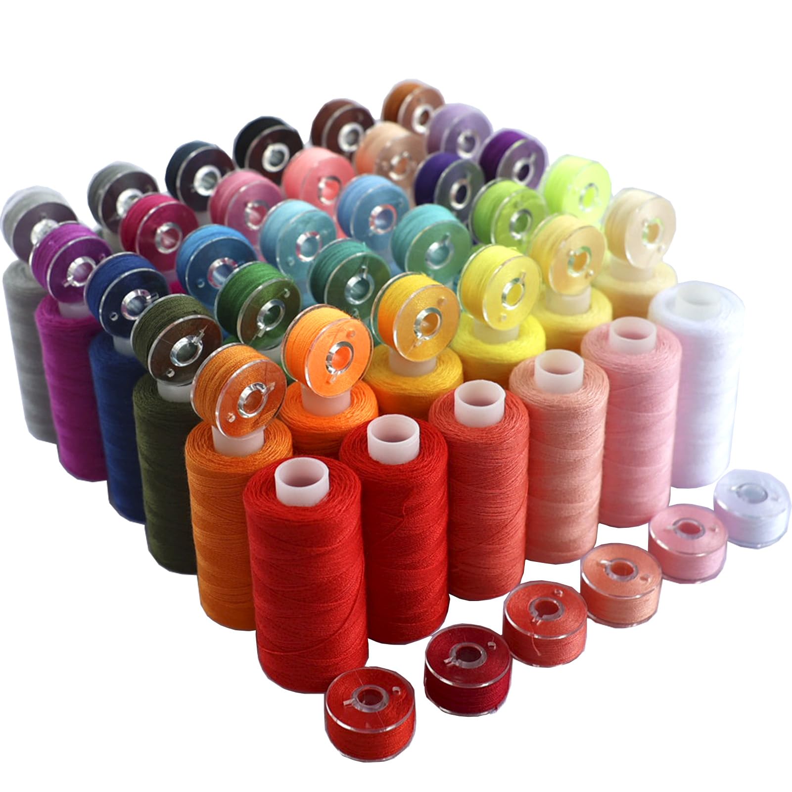 72 PCS Sewing Thread Assortment, 36 Color Thread for Sewing Machine with 36 Same