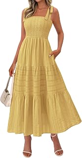 BTFBM Womens Summer 2026 Casual Maxi Dresses Boho Spaghetti Strap Dress