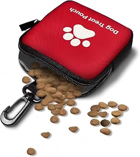 Dog Paw Print Hanging Zero Wallet, Multi-Purpose Pet Treat Pouch