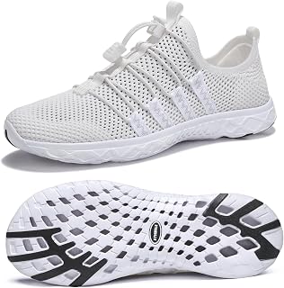 ATHMILE Water Shoes for Men Women Barefoot Hiking Swim River Beach Knit