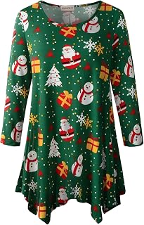 LARACE Plus Size Tops for Women 3/4 Sleeve Tunic Tops Shirt for Spring Fall