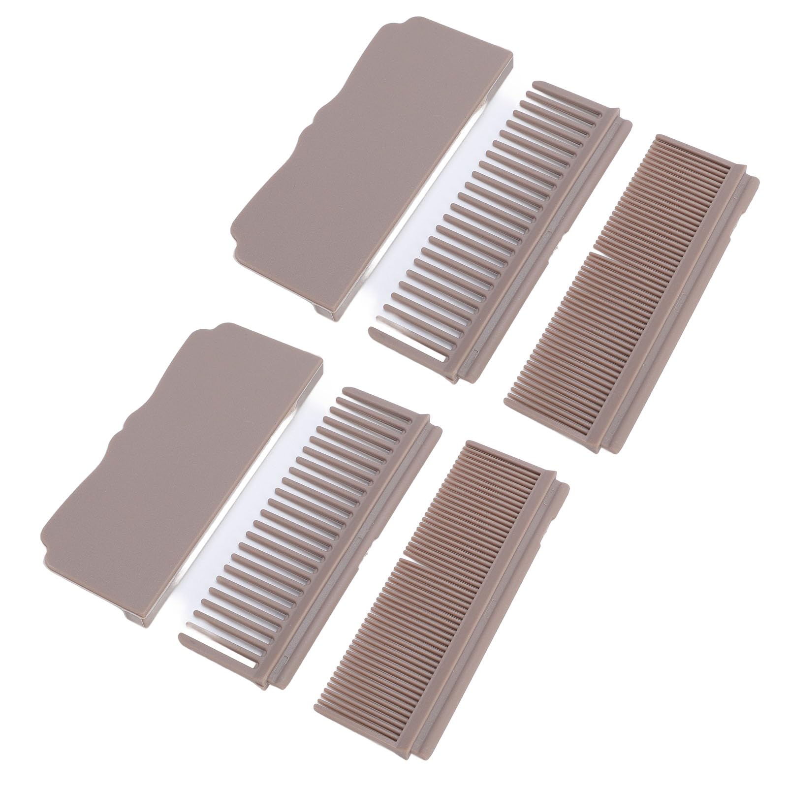 Plastic Straightening Comb, 2 Pack, Professional Straightening Brush for Fast St
