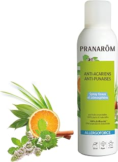 Pranarôm Allergoforce Anti-Mite and Bug Spray 150 ml | Formula with essential oils to chase dust mites and sources of allergies. Long-lasting action.