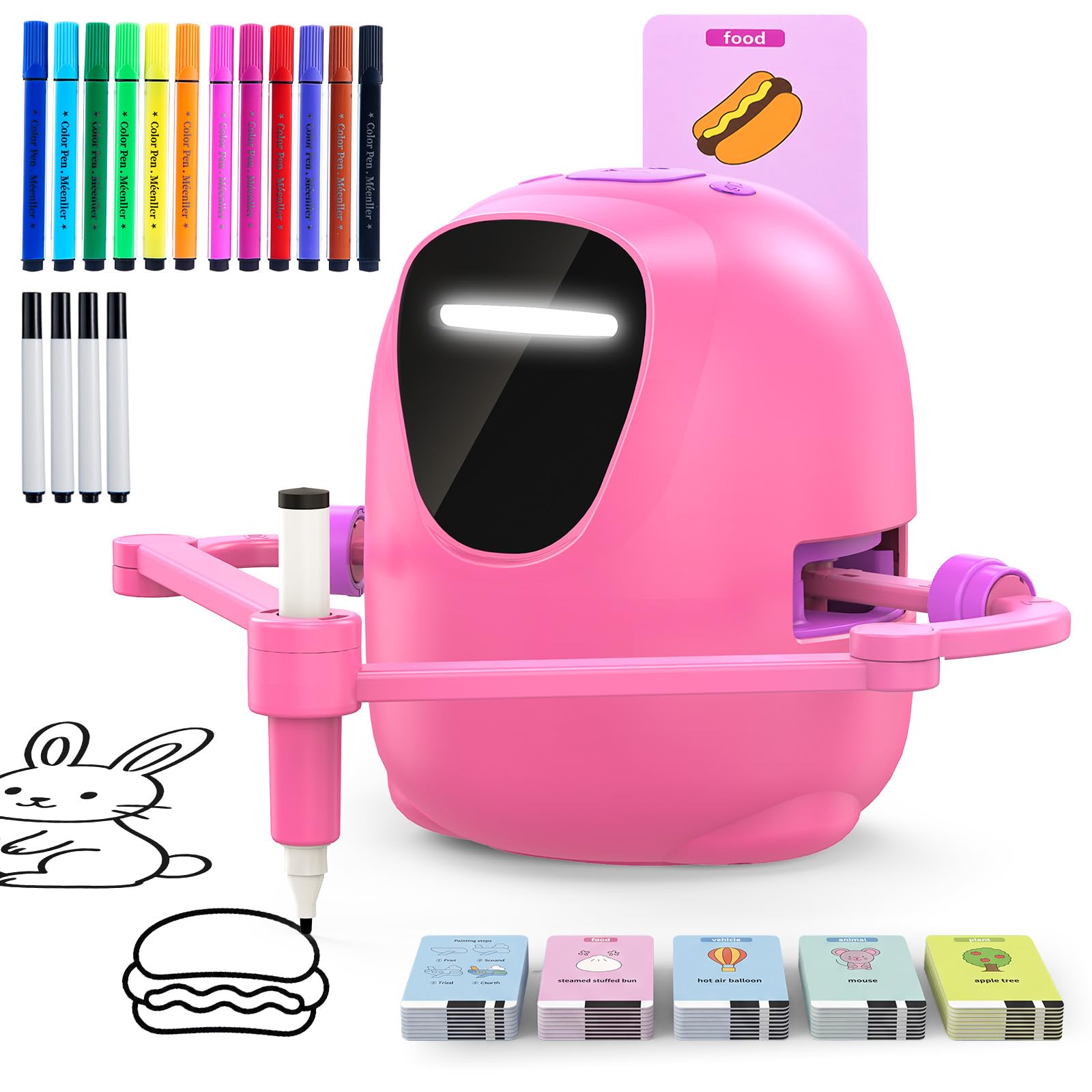 Drawing Robot for Kids Montessori Painting Toys for 3-9 Year Old, Voice Interact
