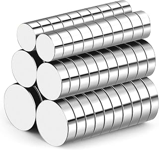 TRYMAG Refrigerator Small Magnets 60Pcs, 3 Different Size, Multi-Use Tiny Round Disc Cylinder Office Magnets for Fridge, Whiteboard, Billboard, Hobbies, Dry Erase Board