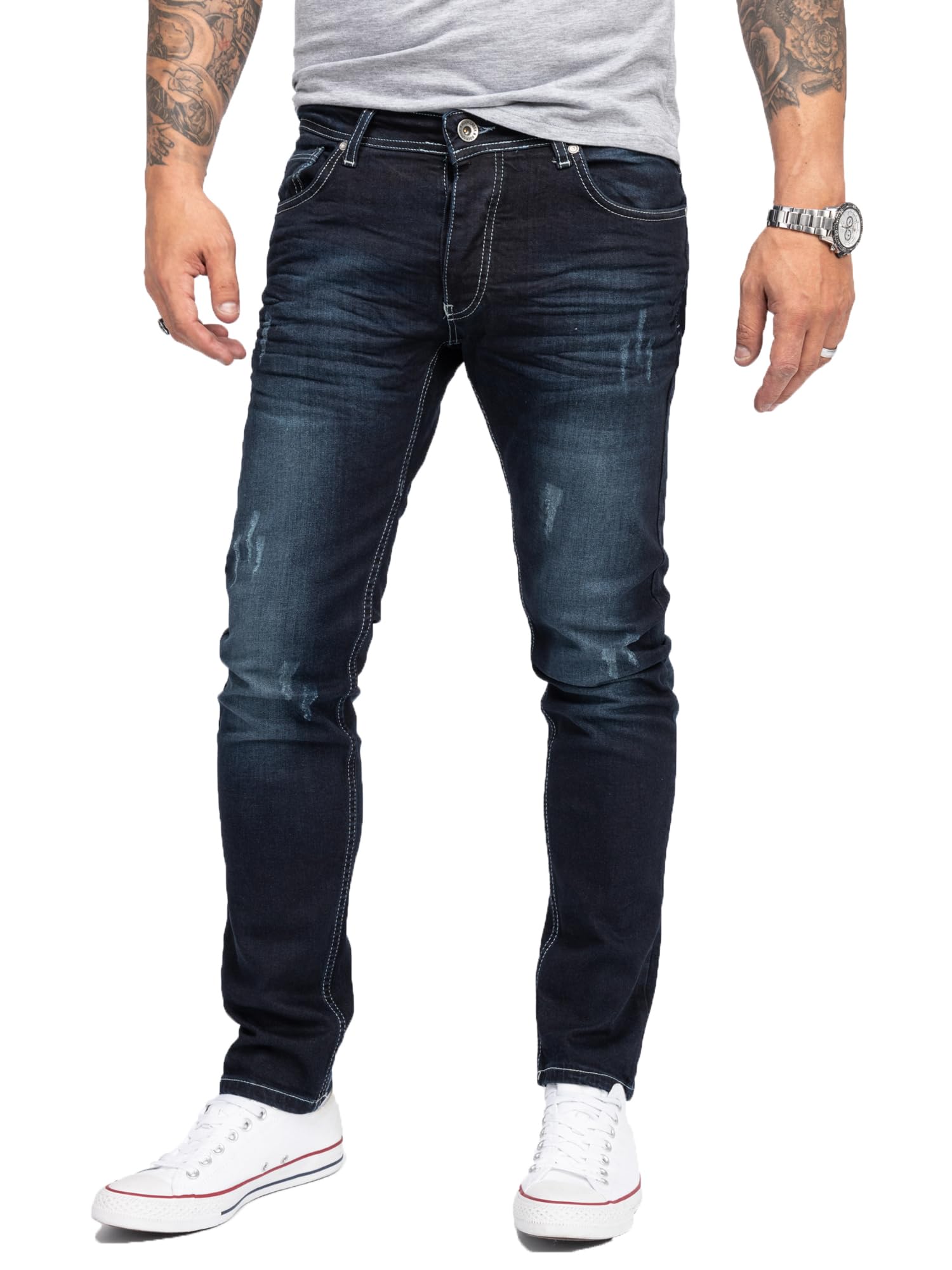Rock Rock Designer Men's Jeans Stretch Slim Fit Slim Fit W29-W40 M21