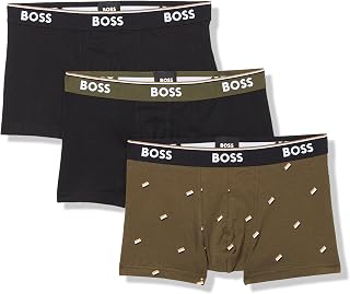 BOSS 3-Pack Multi Design Bold Logo Trunks Men's Shorts