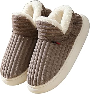 Misolin Chaussons Femme Hiver Hommes Chauds Confortable Pantoufles