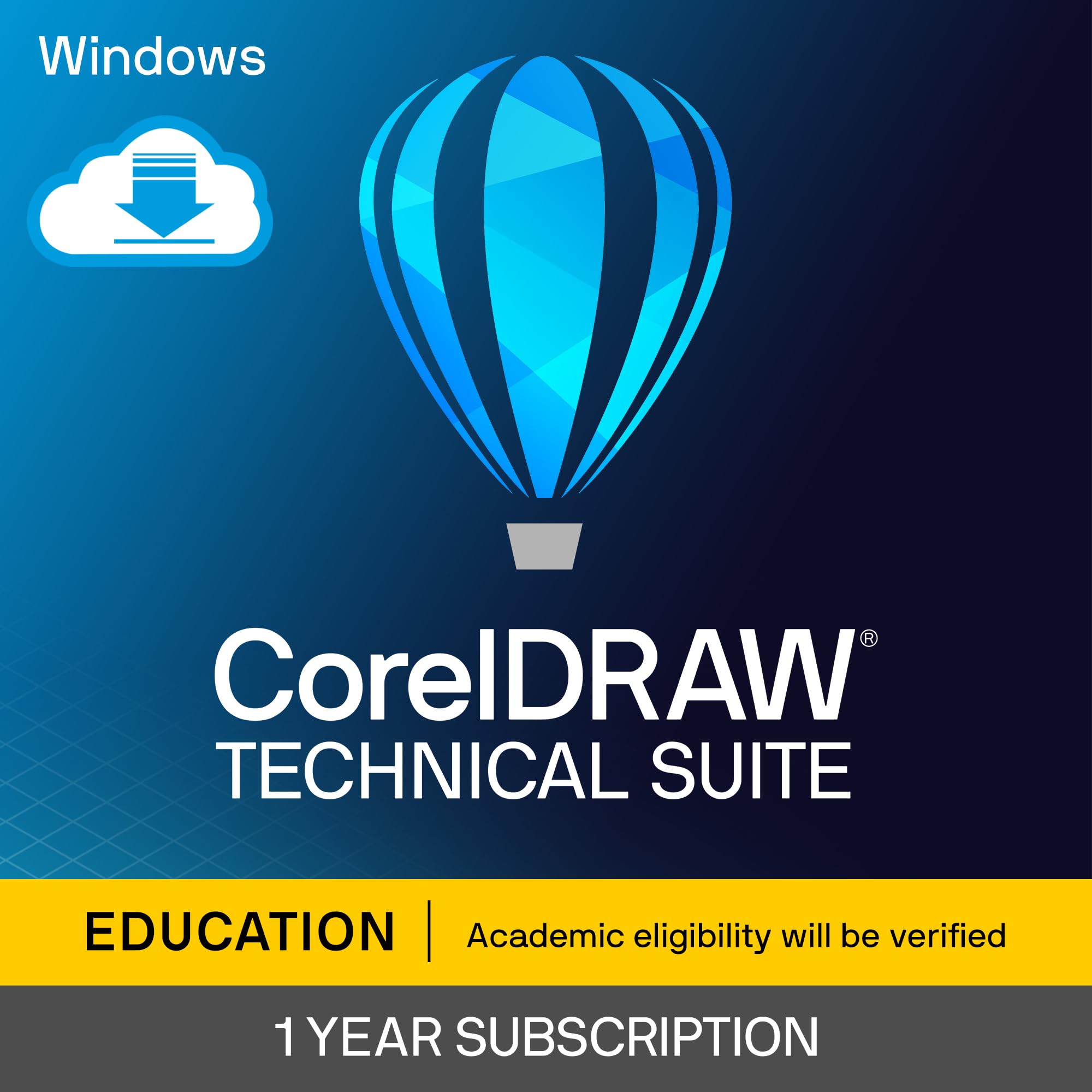 CorelDRAW Technical Suite Education Edition | 1 Year Subscription | Technical Il