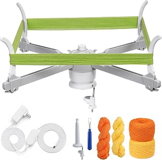 Caydo Electric Yarn Swift Y1 Pro, Umbrella Holder for Skeins, 2in1 Function | Automatic Sweater Unraveling Machine for Used Yarn Recycling, Premium ABS Plastic Design, Ideal Helper for Knitting Lovers