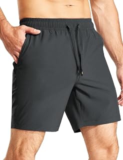 MIER Men's Athletic Workout Shorts 7 Inch Quick-Dry Running Gym Shorts