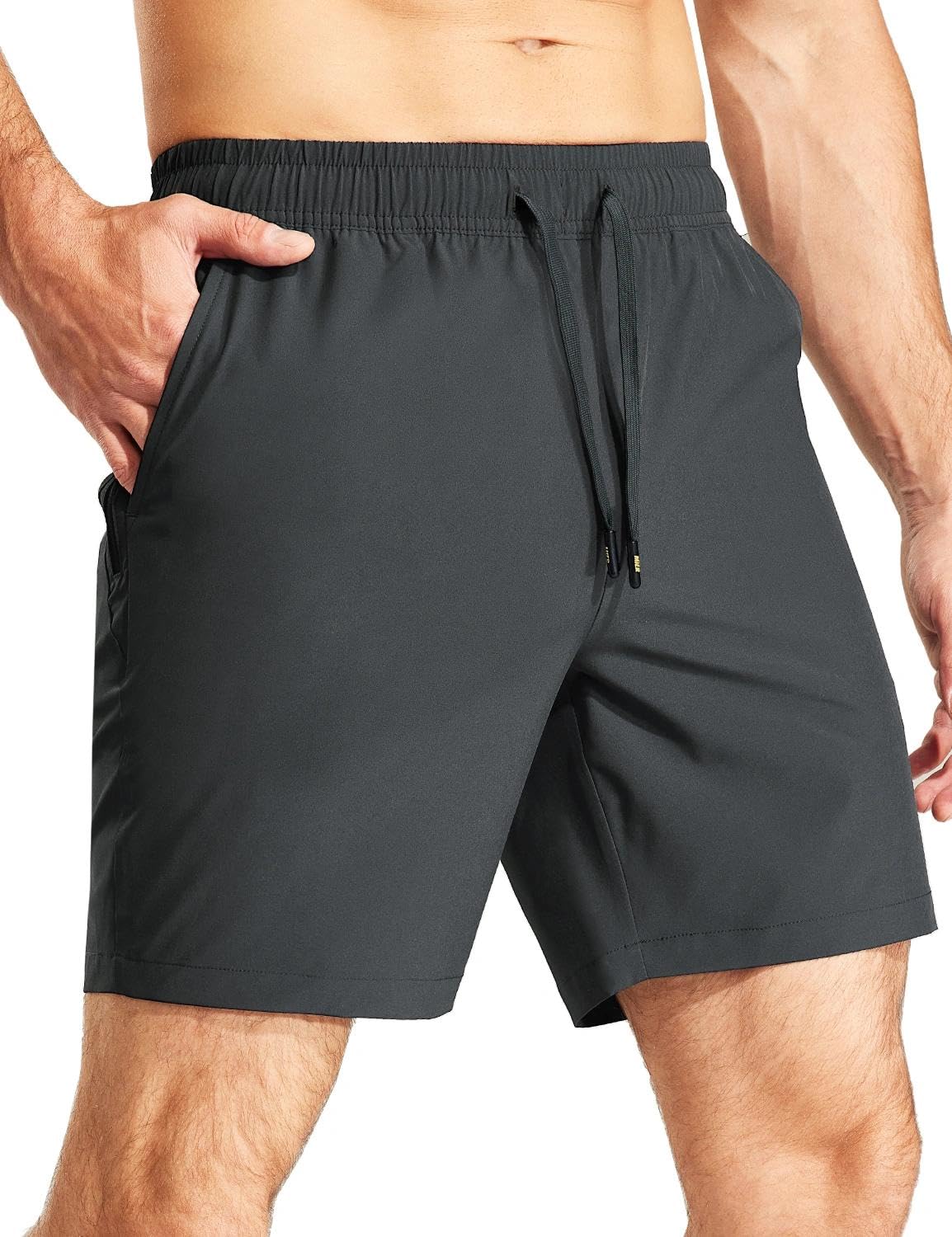MIER Men's Athletic Workout Shorts 7 Inch Quick-Dry Running Gym Shorts