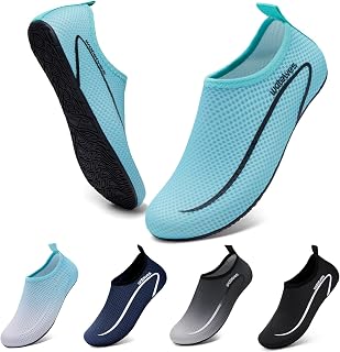 WateLves Women's Men's Quick Dry Super Lightweight Non-Slip Water Shoes for Beach and Snorkeling Unisex