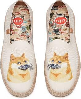 UIN Shoes for Women Slip On Sneakers Comfortable Lightweight Barefoot Travel Art Painted Casual Loafers