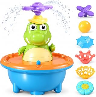 Fountain Crocodile Bath, Light Up Crocodiles Bathtub Fountain (Crocodile,Charge)