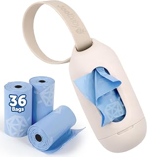 Jool Baby Disposable Diaper Bag Dispenser (Oatmeal) + 3 Refill Rolls (Lavender-Scented) - Attaches to Stroller or Diaper Bag for On-the-Go Convenience