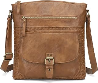 KouLi Buir Crossbody Purses for Women - PU Leather Shoulder Handbags Sling Bag Crossboby Bags Medium Multi Pockets