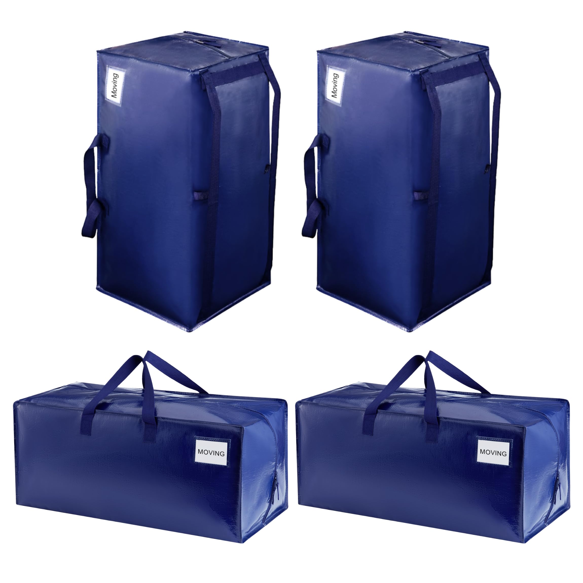 VENO Heavy Duty Moving Bags with Backpack Straps, Cloth Storage Tote Bag Contain