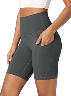 ODODOS Women's Tummy Control Biker Shorts 2.0 with Pockets High Waist Athletic Workout Yoga Shorts-3.5''/ 5"/ 8" / 10" Inseam