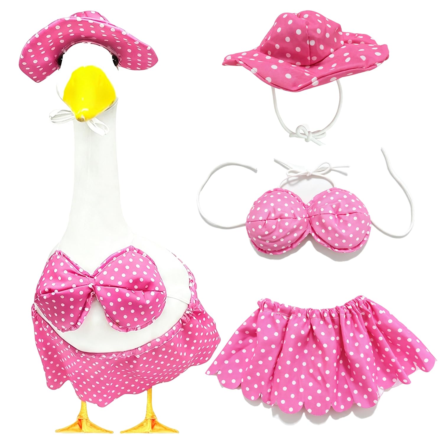 Porch Goose Halloween Witch Outfits Fits 23 Inch Lawn Goose | Windproof Polyeste