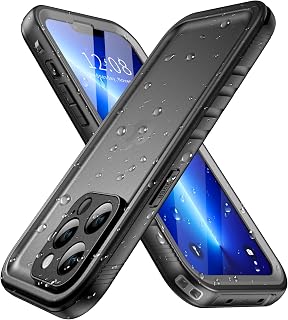 SPORTLINK iPhone 13 Pro Case Waterproof 360 Degrees, Black
