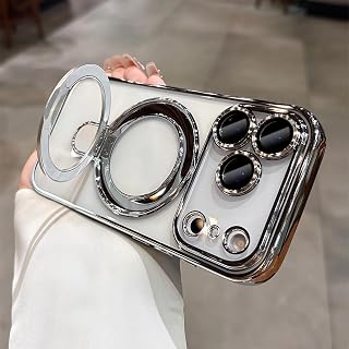 LXK Magnetic Stand for iPhone 17 Pro Case 6.3" Clear Slim [Fit for MagSafe]
